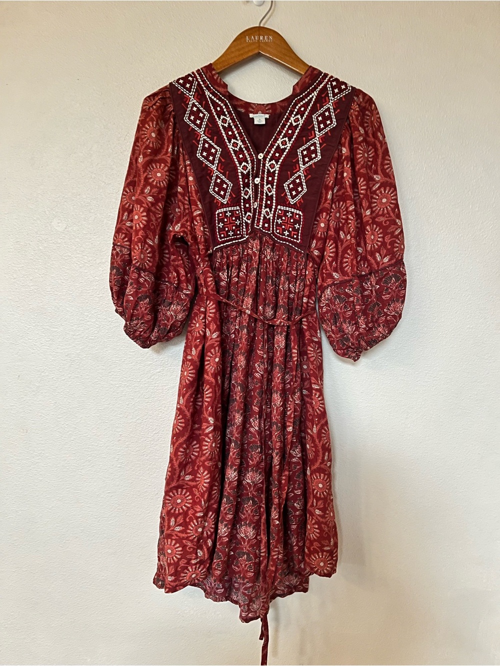 Sundance Sundance Lizet Embroidered Boho Dress size M - Picture 4 of 10